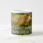 Stop the war on groundhog day mug