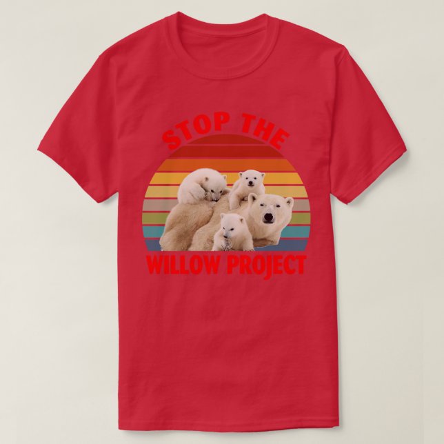 Stop the Willow Project T-Shirt (Design Front)