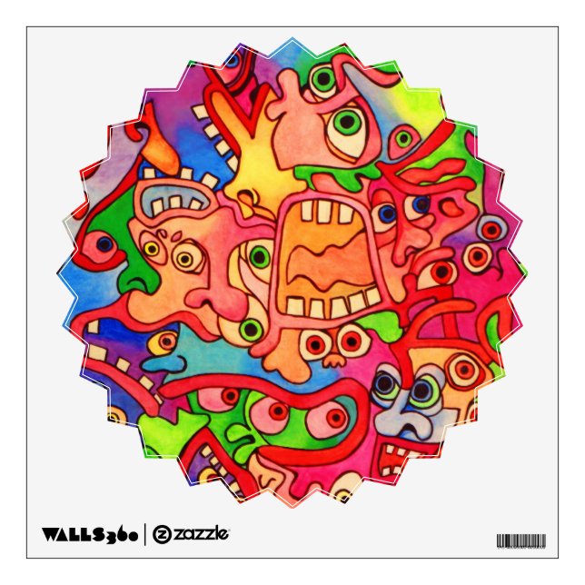 Stop the world, I want to get off! Wall Sticker (Front)