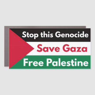 Stop This Genocide Free Palestine Car Magnet