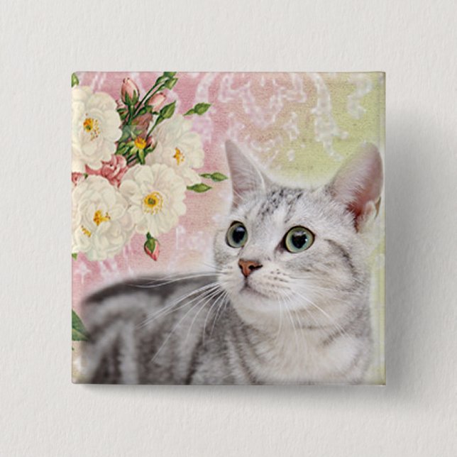 Stop To Smell The Roses Button (Front)