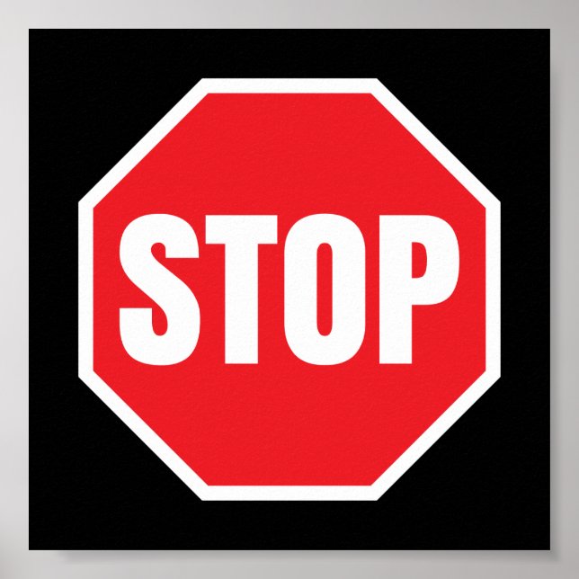 stop traffic sign (Front)