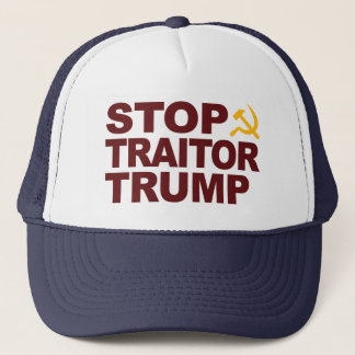 "Stop Traitor Trump" Hat with Hammer & Sickle