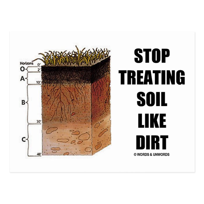 Stop Treating Soil Like Dirt (Soil Horizons) Postcards