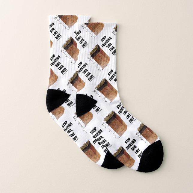 Stop Treating Soil Like Dirt Soil Horizons Socks (Pair)