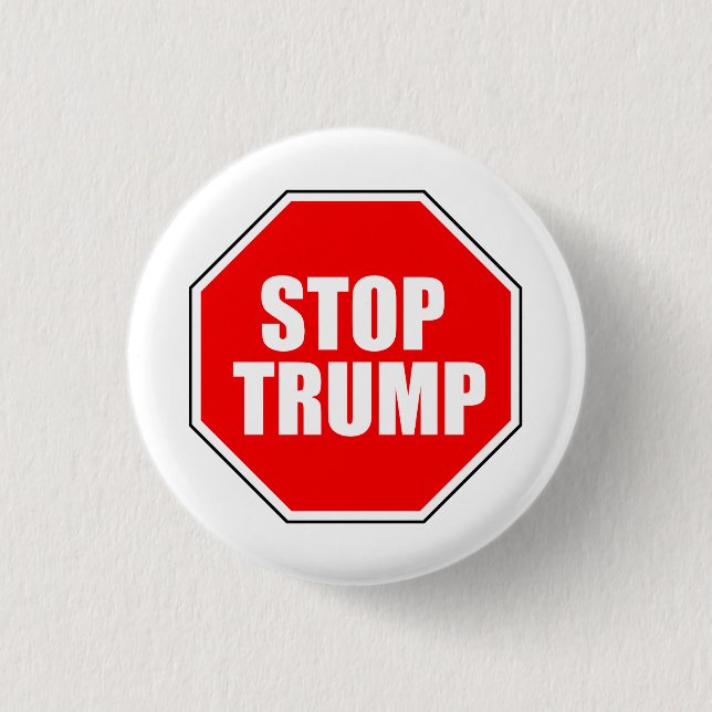"STOP TRUMP" 1.25-inch Button (Front)