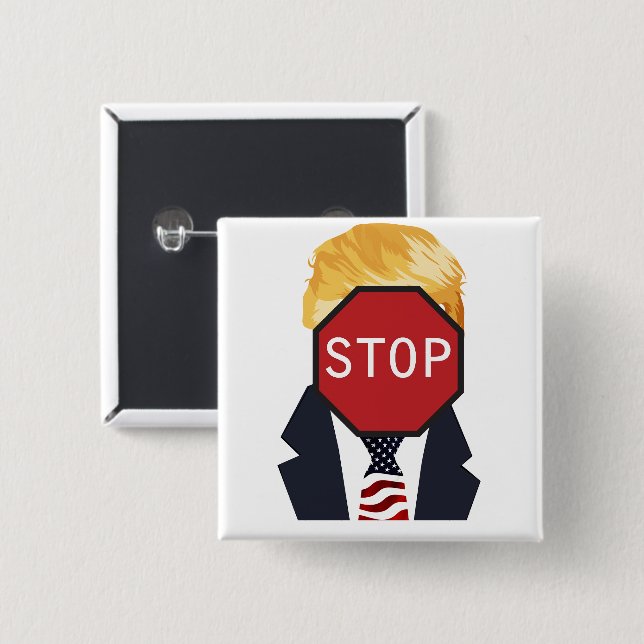 Stop Trump Button (Front & Back)