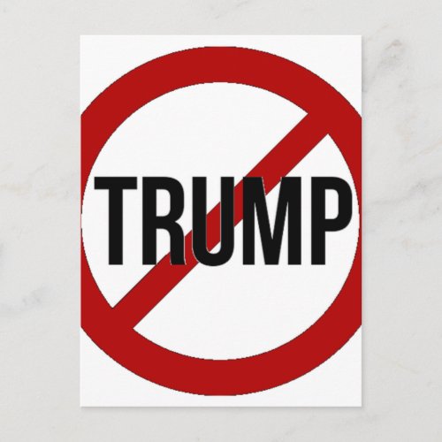 Stop Trump Postcard