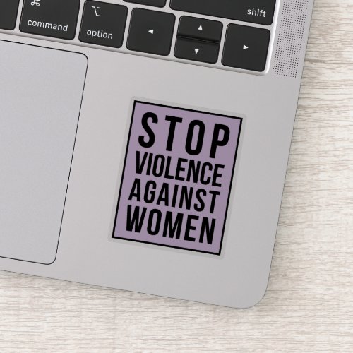 Stop Violence Against Women Sticker