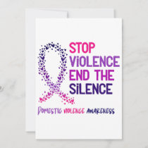 Stop Violence and the Silence Domestic Violence Aw Invitation