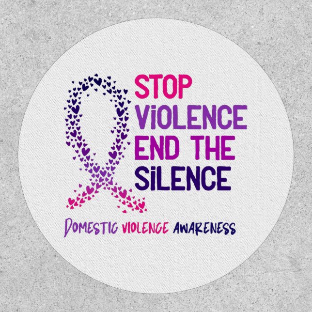 Stop Violence and the Silence Domestic Violence Aw Patch (Front)