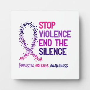 Stop Violence and the Silence Domestic Violence Aw Plaque
