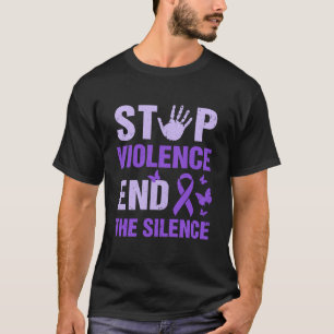 Stop Violence End The Silence Domestic Violence Aw T-Shirt
