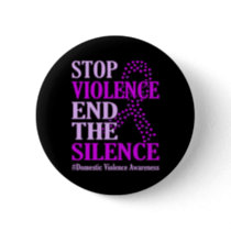 Stop Violence Support Domestic Violence Awareness Button