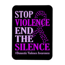 Stop Violence Support Domestic Violence Awareness Magnet