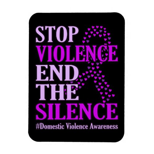 Stop Violence Support Domestic Violence Awareness Magnet