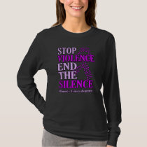 Stop Violence Support Domestic Violence Awareness T-Shirt