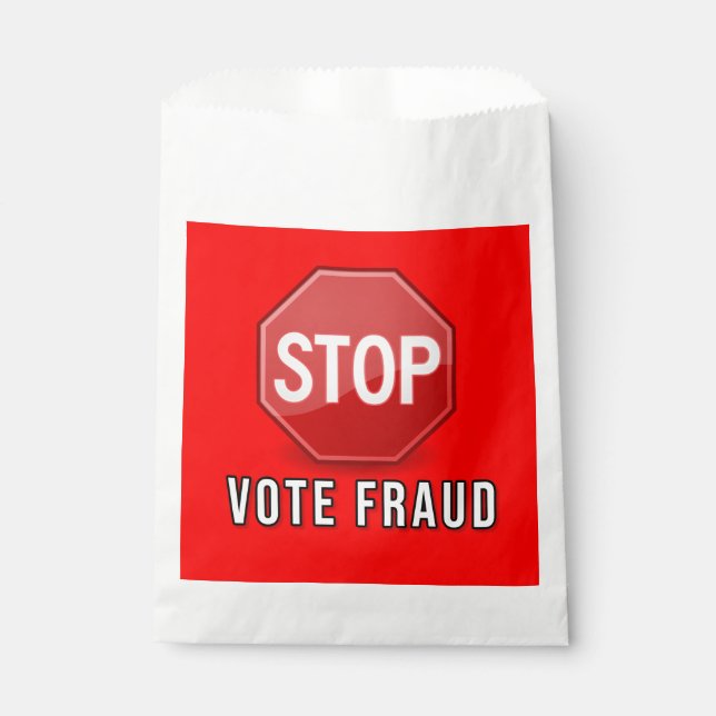 Stop Vote Fraud Favor Bag (Front)