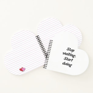 Stop Waiting Start Doing – Bold Motivational Quote Notebook