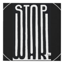 Stop War Black And White Art