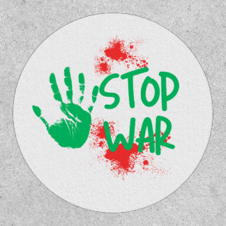 Stop War – Bold Handprint Anti-War Graphic Design Patch
