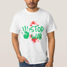 Stop War – Bold Handprint Anti-War Graphic Design