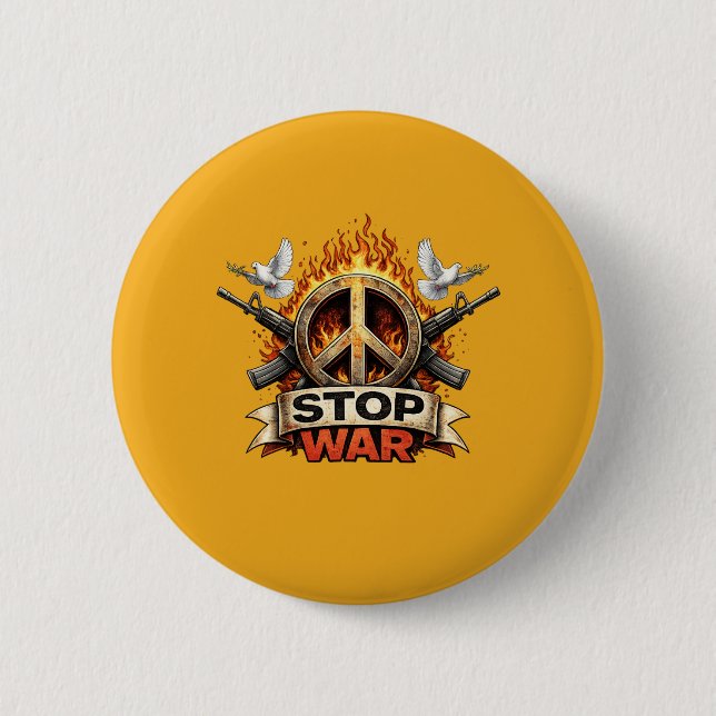 Stop War Button (Front)