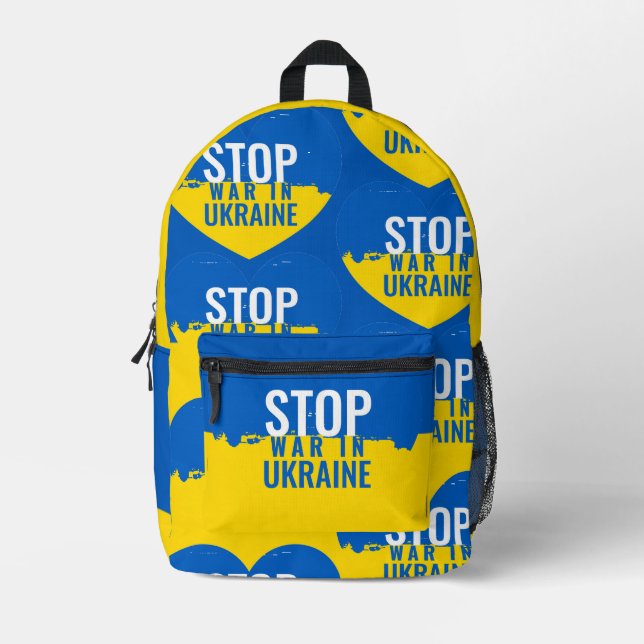 Stop war in Ukraine backpack / other bag types (Front)