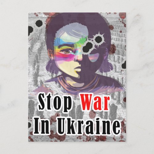 Stop War in Ukraine Postcard