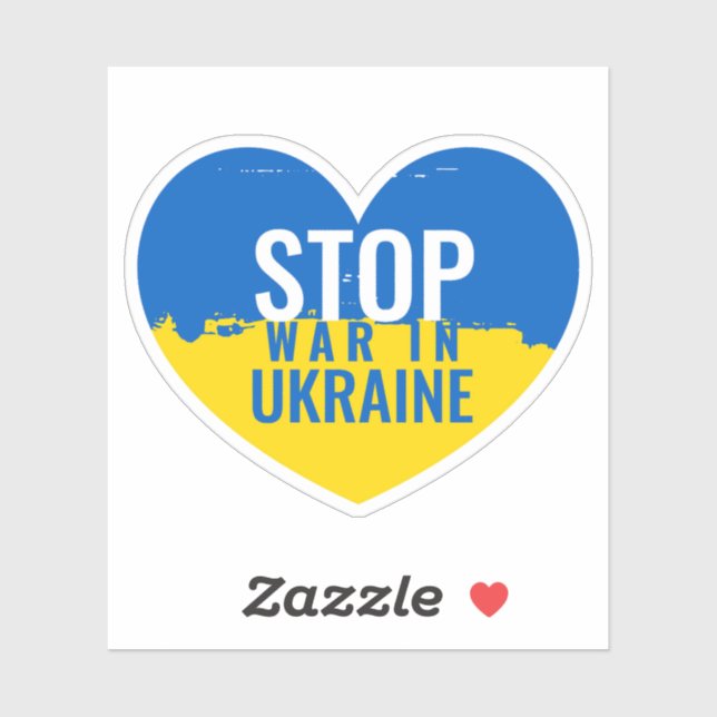 Stop War in Ukraine Sticker (Sheet)