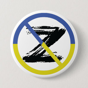 Stop war in Ukraine Throw Pillow Button