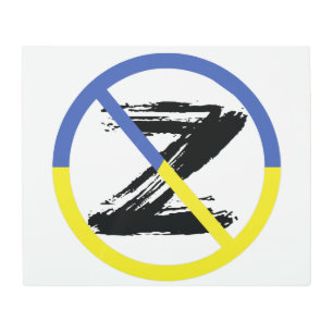 Stop war in Ukraine Throw Pillow Metal Print