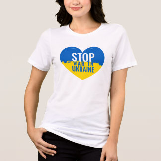Stop war in Ukraine.  Tri-Blend Shirt