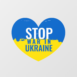 Stop War in Ukraine Window Cling