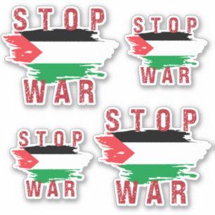 STOP WAR ON PALESTINE STICKER