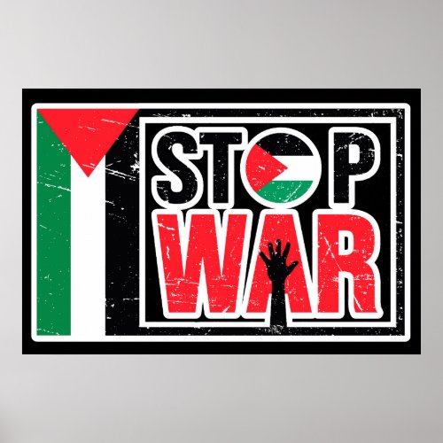 Stop War _ Palestinian Lives Matter Freedom Free  Poster