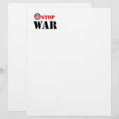 Stop war slogan (Front/Back)
