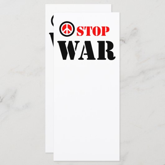Stop war slogan (Front/Back)