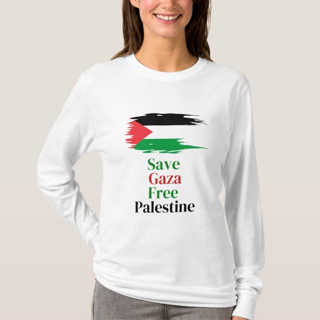 Stop War / Support Gaza & Palestine  T-Shirt (Front)