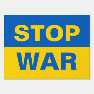 Stop War Ukraine Ukrainian Sign