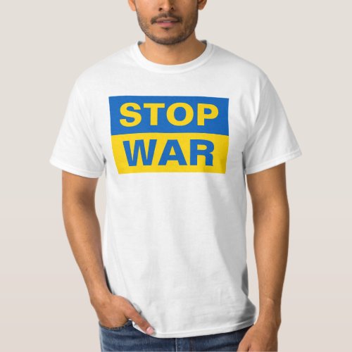Stop War Ukraine Ukrainian T_Shirt