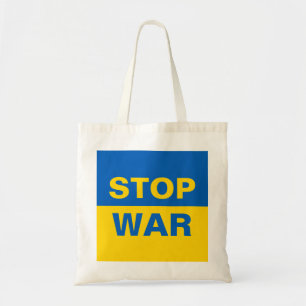 Stop War Ukraine Ukrainian Tote Bag