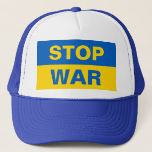 Stop War Ukraine Ukrainian Trucker Hat