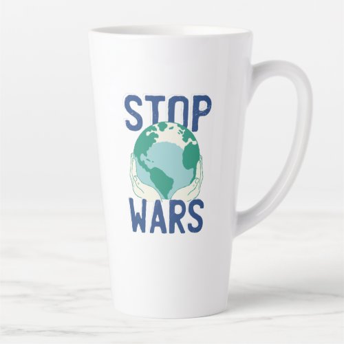 Stop Wars  Latte Mug