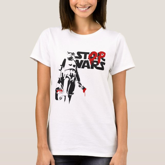 Stop Wars Parody Logo T-Shirt (Front)