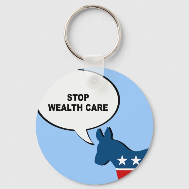 STOP WEALTH CARE KEYCHAIN (Front)