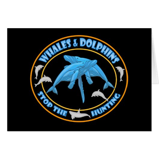 Stop Whale Hunting Cards (Front Horizontal)