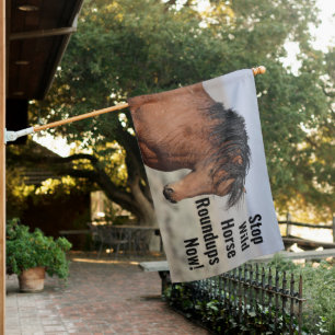 Stop Wild Horse Roundups House Flag