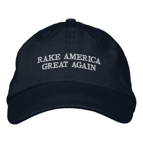 Stop wildfires RAKE America Great Again Embroidered Baseball Cap