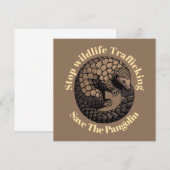 Stop wildlife trafficking - Save the pangolin (Front/Back)